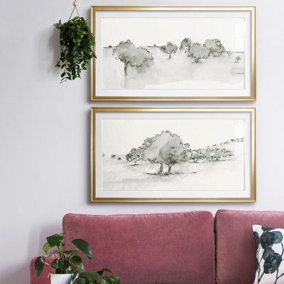 Scénique Scribble I - reproduction encadrée de qualité supérieure - prête à être accrochée