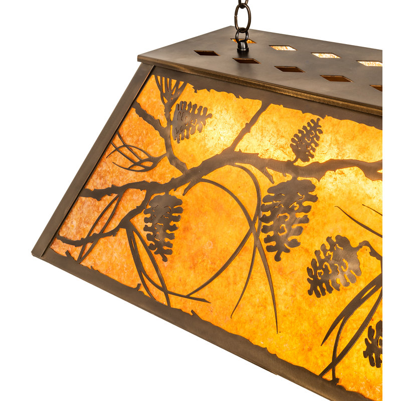 Jacklyn 6 - Light Pendant, Antique Copper, Amber