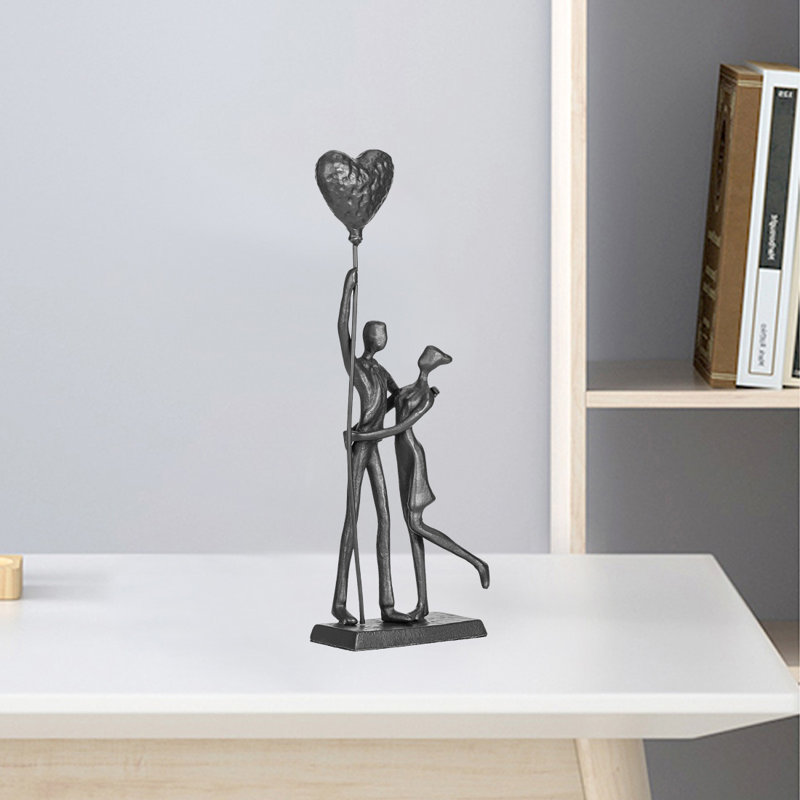 Statue de couple, sculptures en fer pour la décoration intérieure
