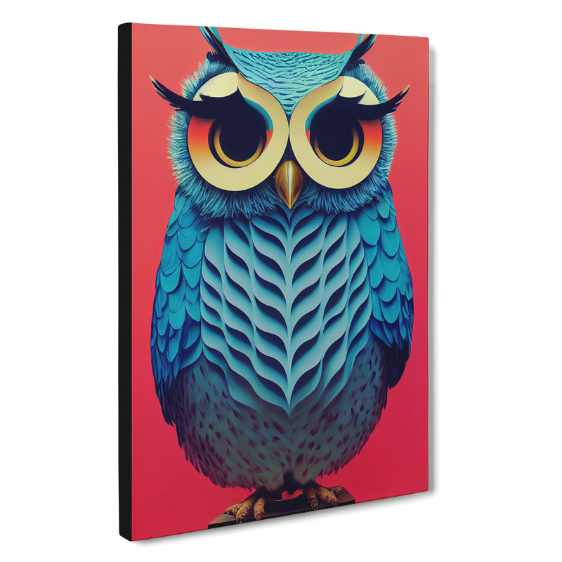 The Flourishing Owl - Wrapped Canvas, 50cm H x 35cm W x 3cm D