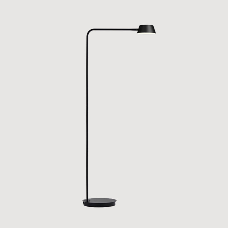 Lampe sur pied 48,6 po OLO, Noir mat
