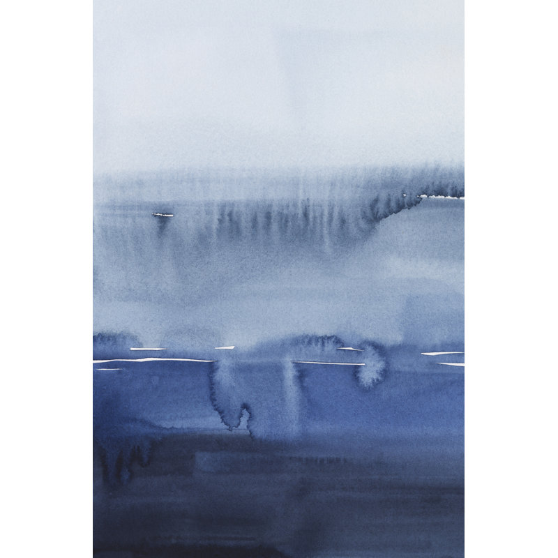 La Mar Azul II by Grace Popp - Painting on Canvas, 46cm H x 30cm W, Wrapped Canvas