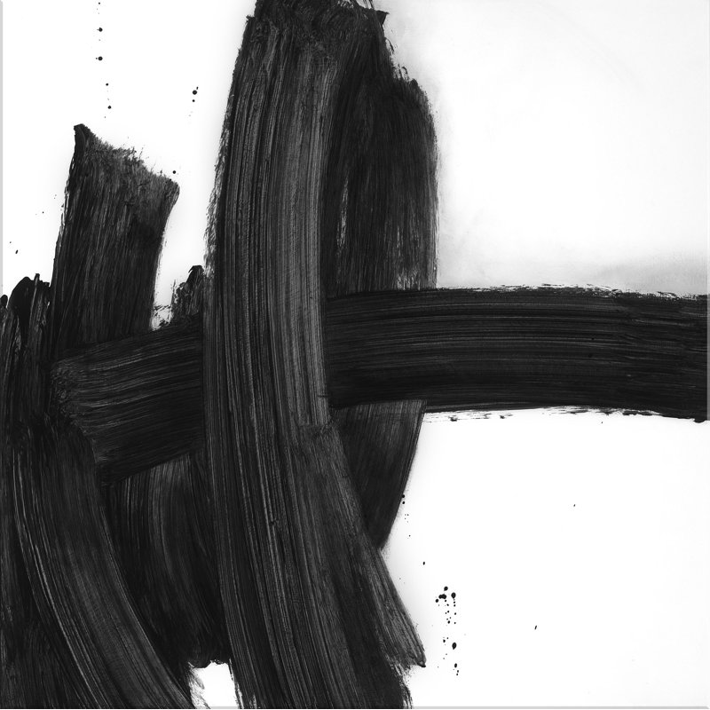 «Black Motion 1» par Scott Hile - peinture sur toile tendue