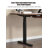 Rectangular Solid Wood Electric Height-Adjustable Desk-1827187577