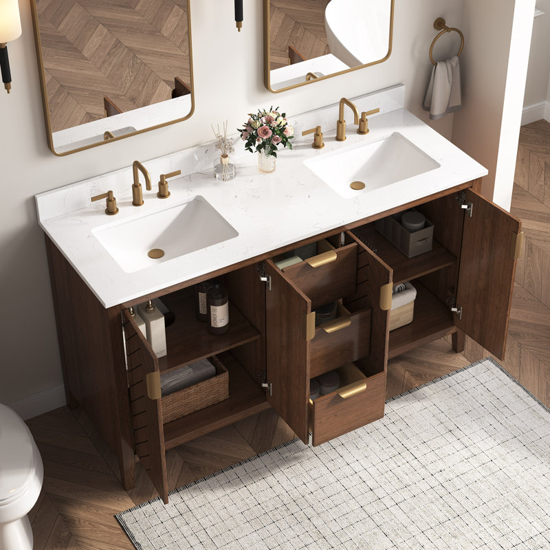 Ensemble de meuble-lavabo sur pied 60 po Abramowitz, 60"