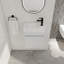 Meuble-lavabo flottant mural de 18 po, lavabo mural en résine blanche, porte à fermeture en douceur | Idée cadeau-390414510