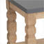 Table basse rustique contemporaine en béton et bois gris - Pièce de salon élégante et durable