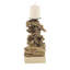 Chandelles en bois rustique