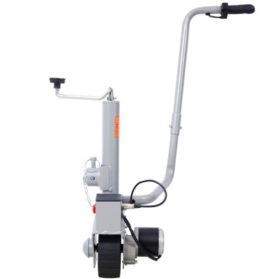 Chariot de remorque électrique, capacité de remorquage de 5000 lb, roue de jockey de 350 W 12 V avec vitesse de déplacement de 22 pi / min, pneu en caoutchouc de 8 po, pour caravane à remorque mobile