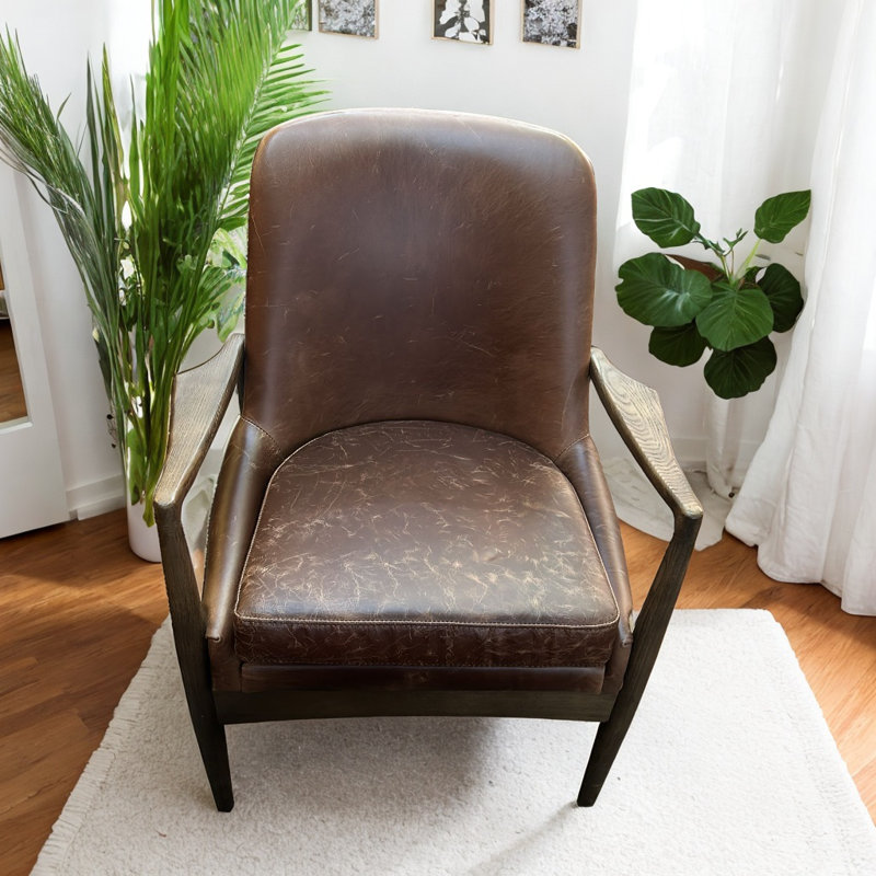 Didier Faux Leather Armchair