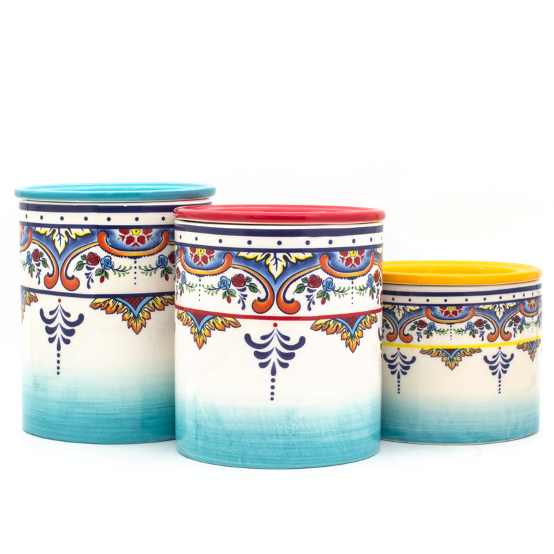 Zanzibar 3 Piece Kitchen Canister Set