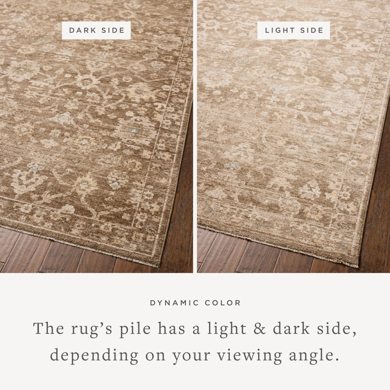 Chris Loves Julia x Loloi Palma Brown / Earth Area Rug, Rectangle 7'10" x 10'