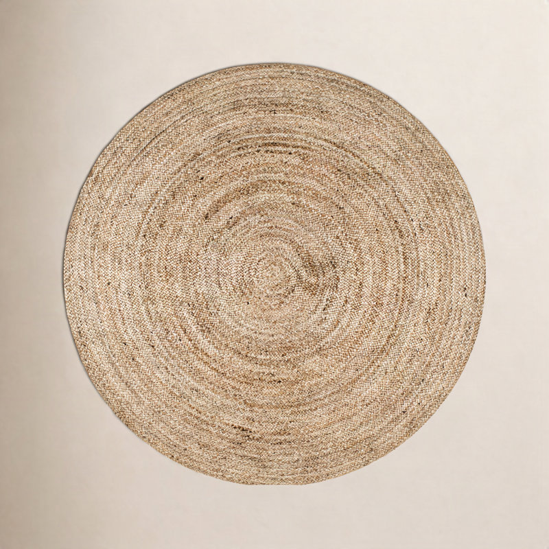 Tapis en jute naturel Aevry, Rond 3 pi
