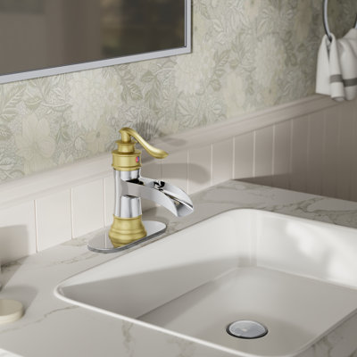 Single-handle Bathroom Faucet with Drain Assembly