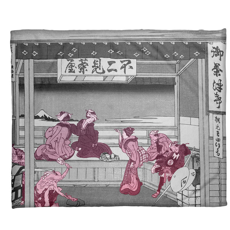  Jeté polaire Yoshida at Tokaido, Rouge