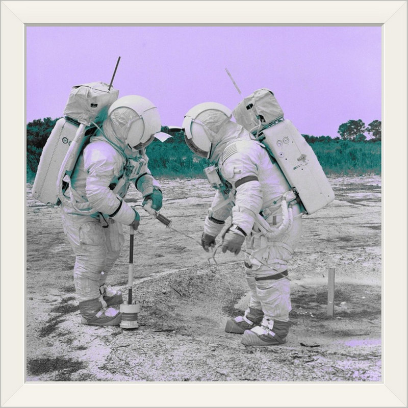 Novogratz’spaces iv', reproduction d’art encadrée, H 23 po x l 23 po x P 1 po, Cadre blanc