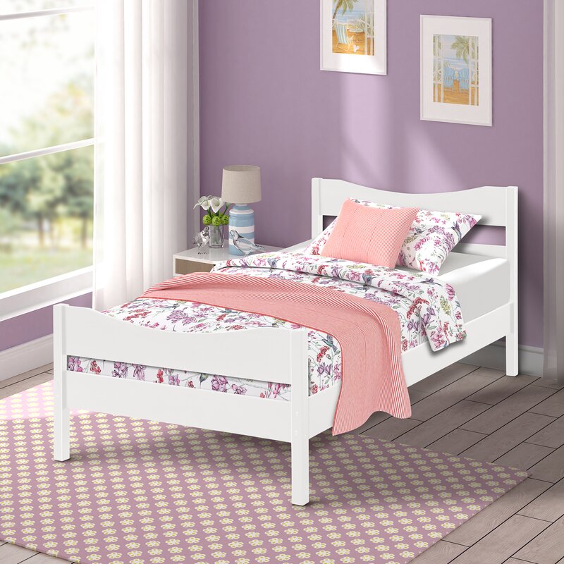 Harriet Bee Cykana Solid Wood Open-Frame Bed & Reviews | Wayfair