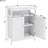 White Bathroom Floor Cabinet With Double Shutters, Dependable , Painting, Generous Storage, Simple Assembly Procedure Smooth Large Required