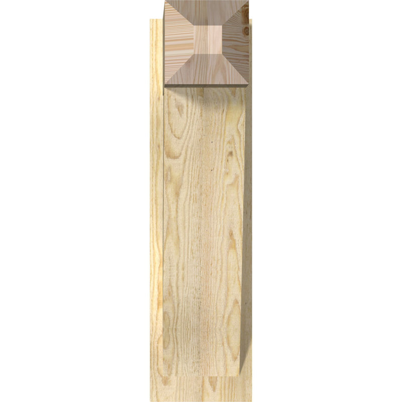 Artisan traditionnel en bois rustique, Sapin Douglas de 8 po (sciage brut), P 18 po x H 30 po