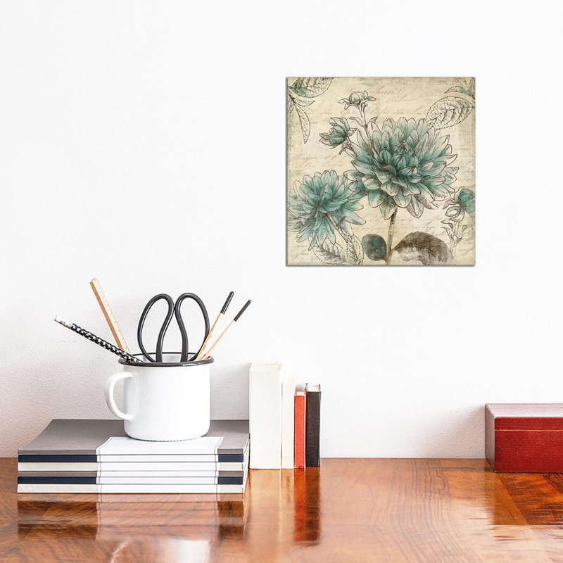Blue Botanical II by Aimee Wilson - Wrapped Canvas Print, 30.48 cm H x 30.48 cm W