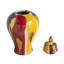 Curved Ceramic Jar with Artistic Multicoloured Finish-1289336291-1289336289
