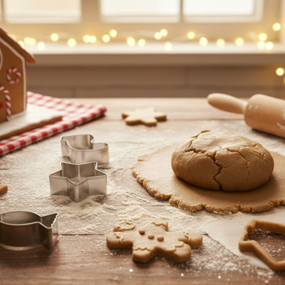 Emporte-pièce de Noël maison de vacances 6 pièces