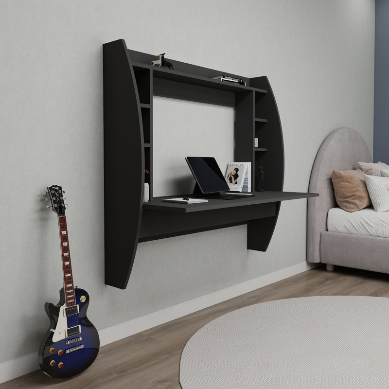 Floating Desk Rectangular Aidy, Anthracite