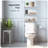 Over-the-Toilet Organizer with Adjustable 4-Tier Shelves and Tension Rod