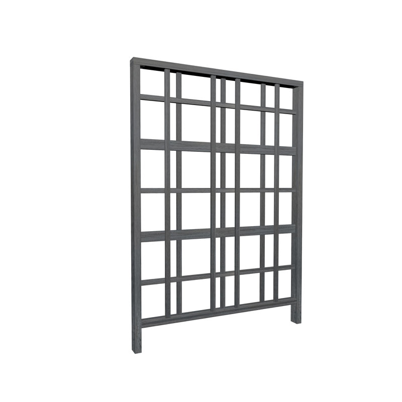 84'' Slate Gray Vinyl Lattice Panel Trellis