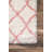 Cuanaic Trellis Shag Performance White/Pink Rug-975425130