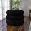 Fauteuil demi-tonneau pivotant rembourré Coyle-1867919385-1837077995