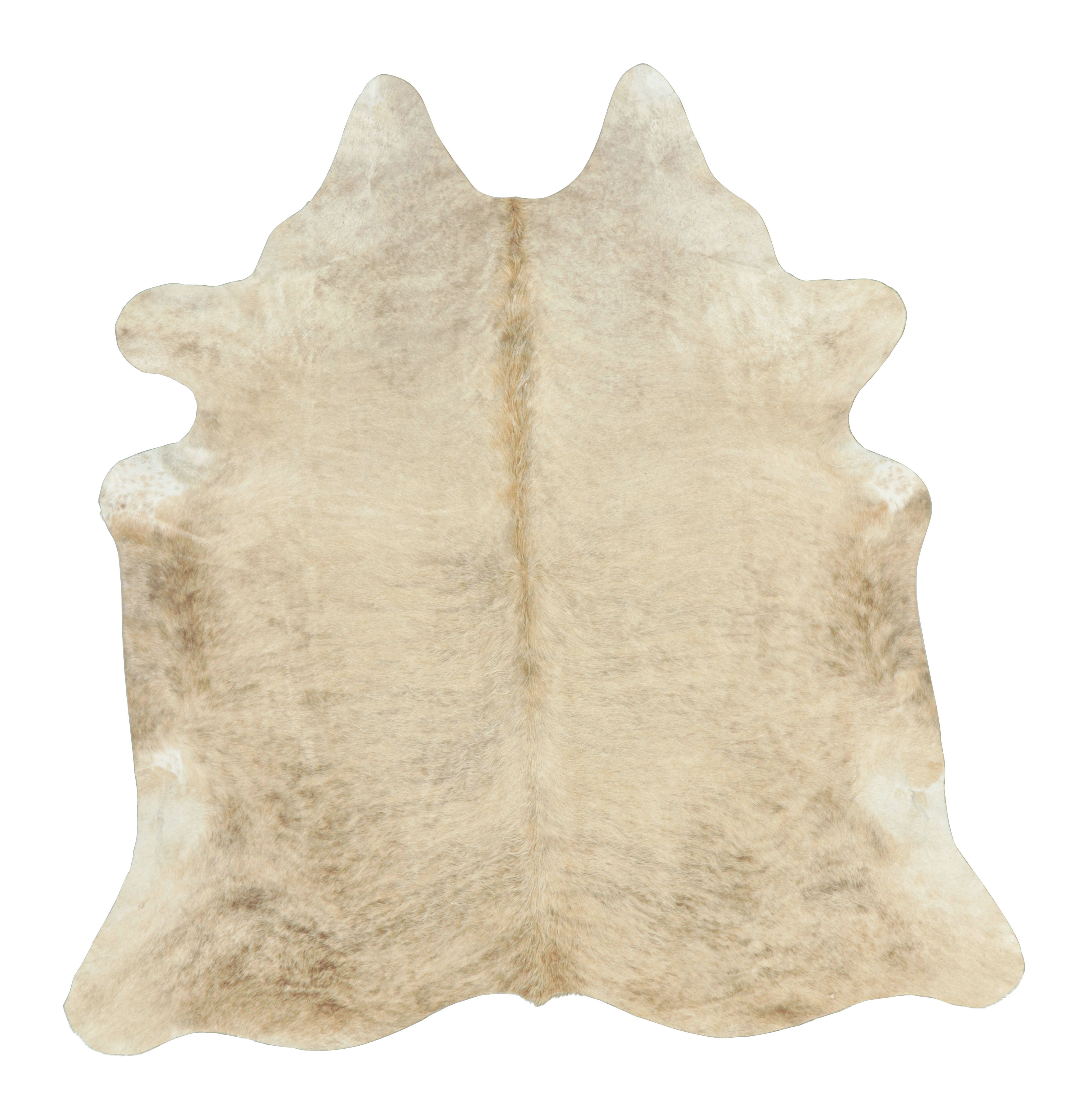 Rug & Kilim's Large Cowhide Rug In Sandy Beige-Brown And Cream Tones ...