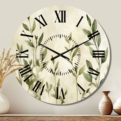 Thyme Botanical - Kitchen Metal Wall Clock