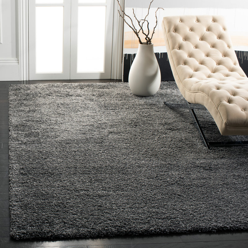 Tapis gris foncé Delane, Rectangle 4 pi x 6 pi