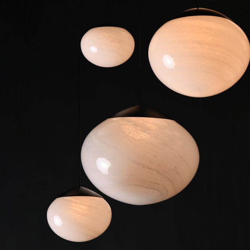 Nimbus-Multi-Light Pendant, 8" H x 26.25" W x 26.25" D, 5, 5