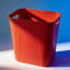 Petite poubelle rectangulaire avec un design peu encombrant, une poubelle en plastique durable pour la salle de bain, la cuisine, le bureau et la salle de lavage, capacité de 3,5 gallons-123441126
