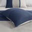 Ensemble d'édredon en faux suède 7 pièces Blue Queen-119744468