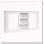 Armoire à miroir 55 pouces 2-en-1 à fixation murale-1125368974