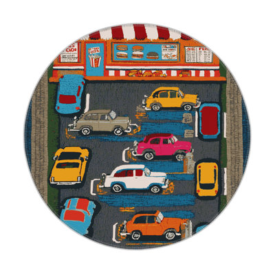 Tapis intérieur et extérieur noir Transport