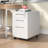 3-Drawer Wide Mobile File Cabinet with Lock-179893300