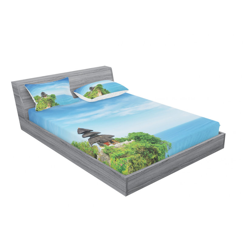 Microfiber Sheet Set, Queen Sheet Set with Fitted Sheet