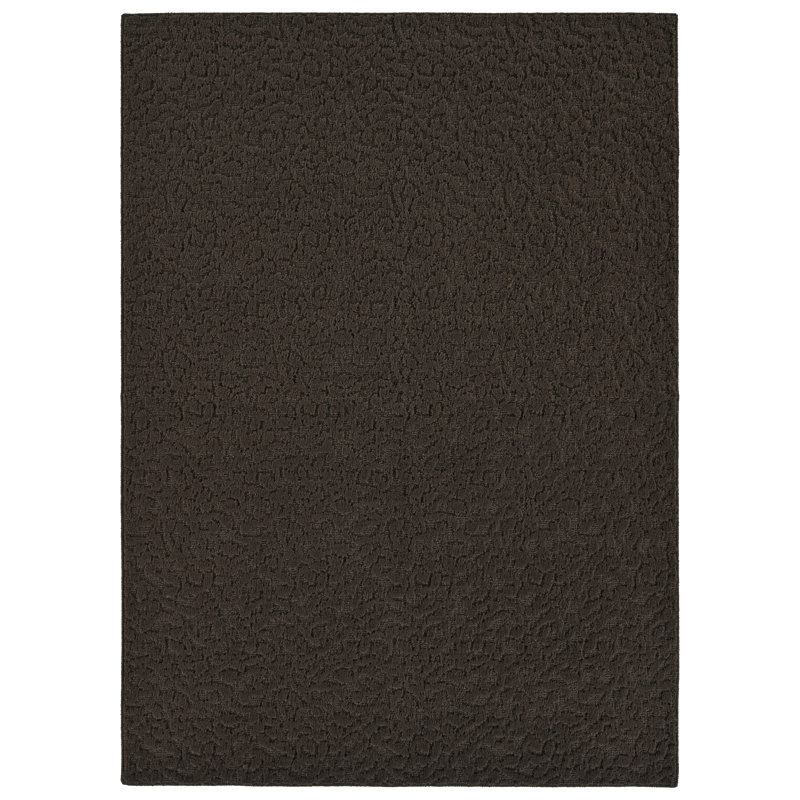 Ebern Designs Yenni Area Rug Mocha, Rectangle 5' x 8'