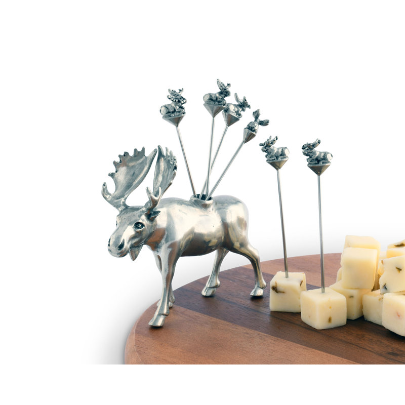 Lodge 7 Piece Moose Cheese Marker Set