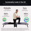 Jay-Be® Hideaway Folding Guest Bed, Space-Saving, 360° Castors, with Hypoallergenic, Breathable e-Fibre Mattress, Single