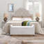 Upholstered Storage Bench With Safety Hinge And Sturdy Base For Multiple Rooms With Spacious Internal Storage-128632707