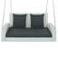 Banc de balançoire en osier avec coussin pour cour arrière-1795874751