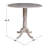 Extendable Round Solid Wood Dining Table-1311146273