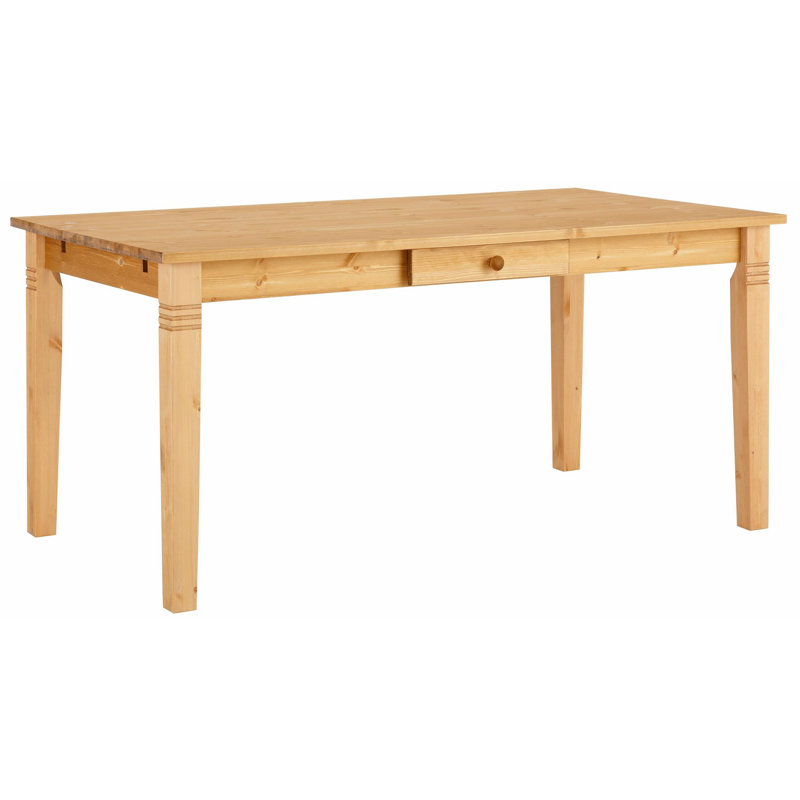 Grovetown Pine Solid Wood Dining Table, Natural, 75cm H x 180cm W x 90cm D