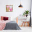 «Pink & Gold Glam Hearts», encadrée dorée sur toile flottante par Lindsay Rodgers-172512560-172512574