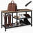 Shoe Rack Bench for Entryway, 3 Tier Shoe Rack with Hooks and Shoehorn, Storage Benches for Small Spaces, Entryway Shoe Storage with Wood Bench, Free Standing Shoe Organizer-1411110112